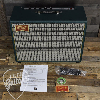 Benson Amps Earhart Reverb Plus - Green Tolex - Check Grill - Gold Piping
