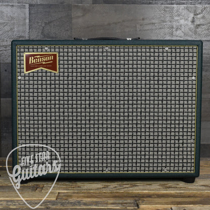 Benson Amps Earhart Reverb Plus - Green Tolex - Check Grill - Gold Piping