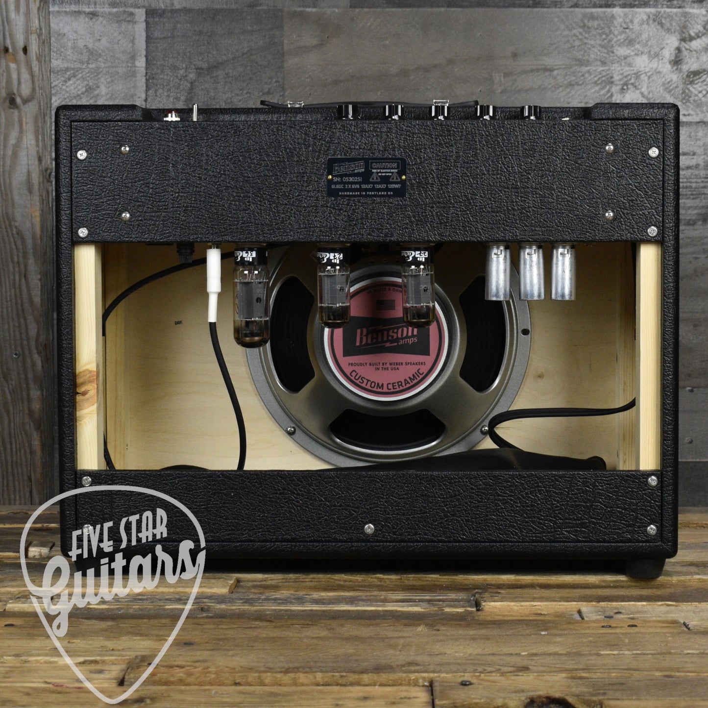 Benson Monarch Reverb Plus - Black Tolex - Oxblood Grill Cloth