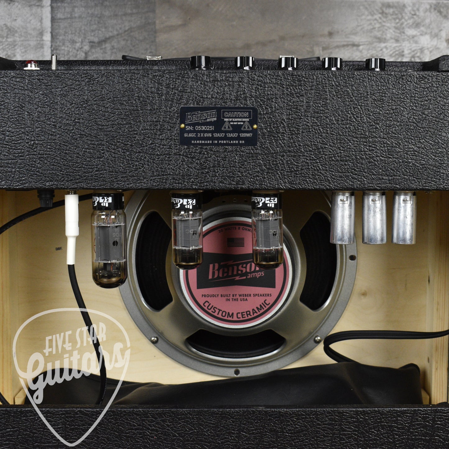 Benson Monarch Reverb Plus - Black Tolex - Oxblood Grill Cloth