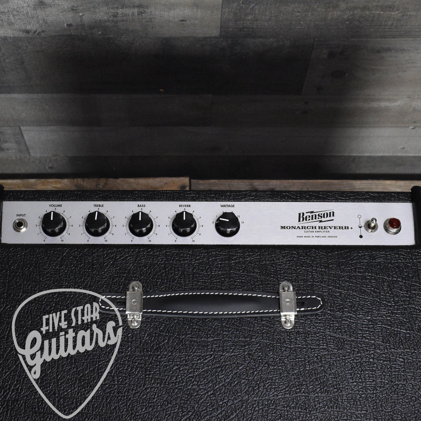 Benson Monarch Reverb Plus - Black Tolex - Oxblood Grill Cloth