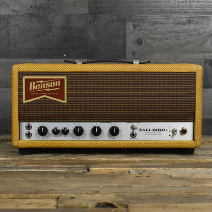 Benson Tall Bird Plus Tube Reverb and Tremolo Unit - Aged Tweed/Oxblood Grill