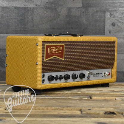 Benson Tall Bird Plus Tube Reverb and Tremolo Unit - Aged Tweed/Oxblood Grill
