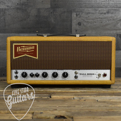 Benson Tall Bird Plus Tube Reverb and Tremolo Unit - Aged Tweed/Oxblood Grill