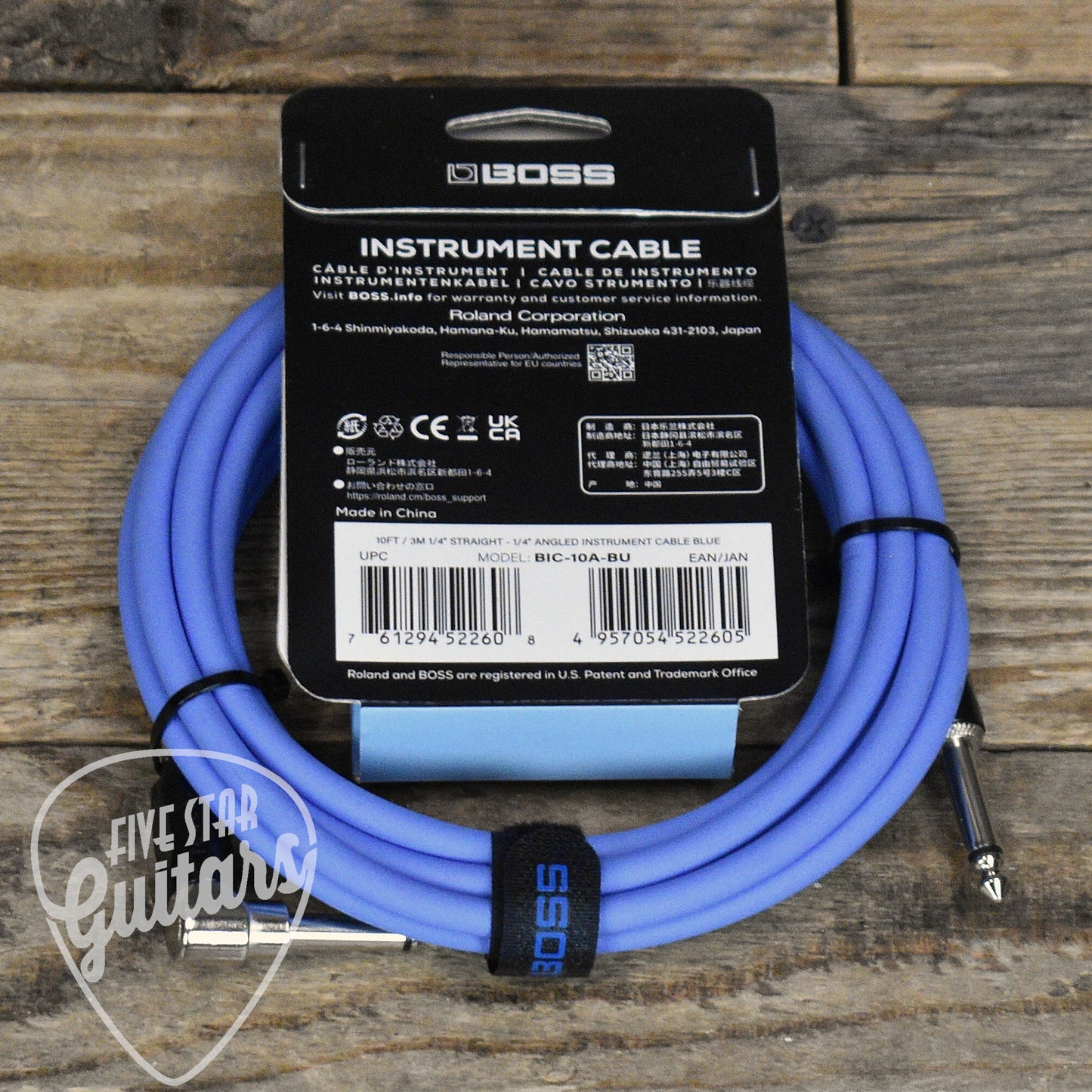 Boss BIC-10A-BU instrument Cable - Blue