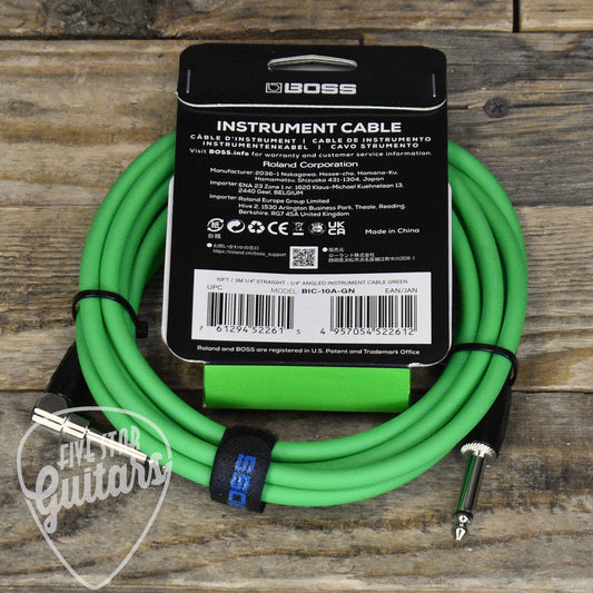 Boss BIC-10A-GN Instrument Cable - Green
