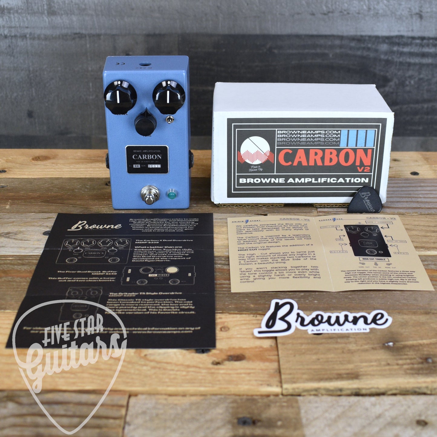Browne Amplification Carbon V2 Overdrive Pedal