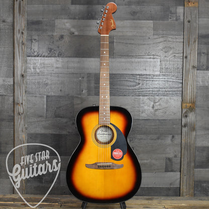 Fender California Standard Monterey E Spruce Top Black Pickguard - 3-Color Sunburst