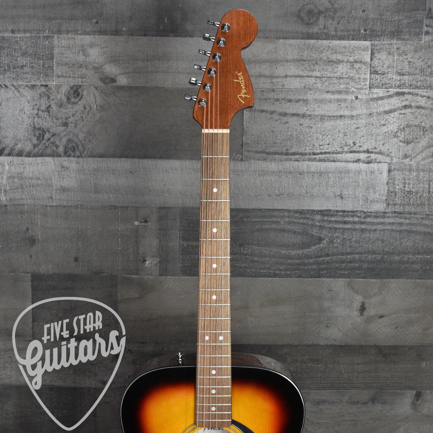 Fender California Standard Monterey E Spruce Top Black Pickguard - 3-Color Sunburst