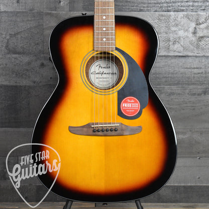 Fender California Standard Monterey E Spruce Top Black Pickguard - 3-Color Sunburst