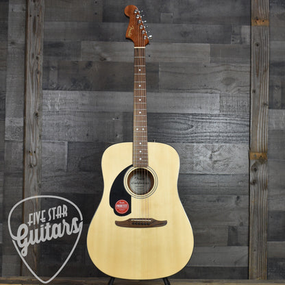 Fender California Standard Redondo Left-Handed Spruce Top Black Pickguard - Natural