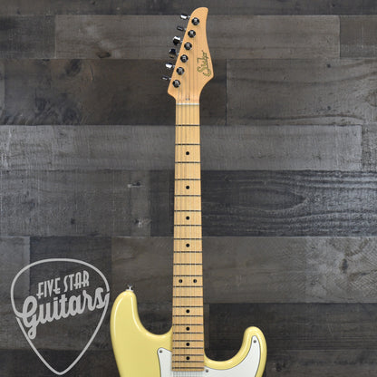 Certified Pre-Owned Suhr Classic S HSS - Vintage Yellow with Gig Bag