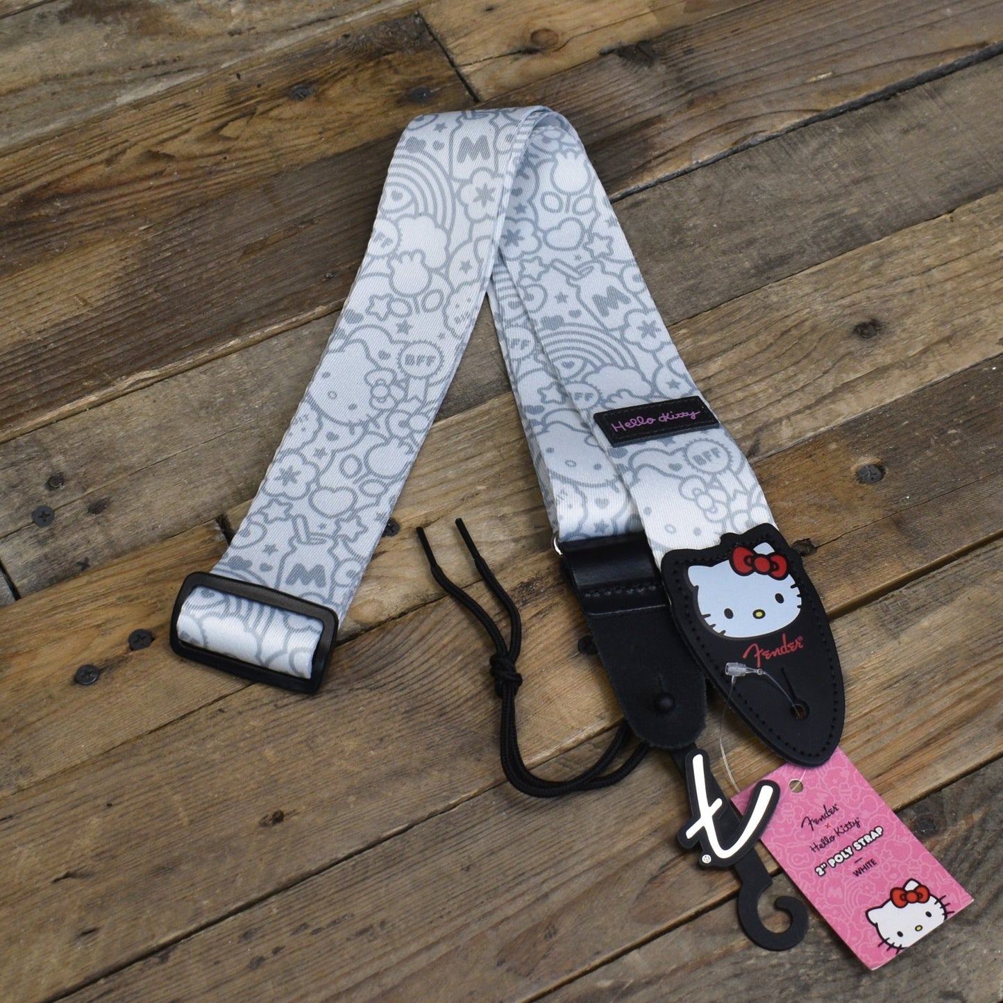 Fender x Hello Kitty White Poly Strap 2"