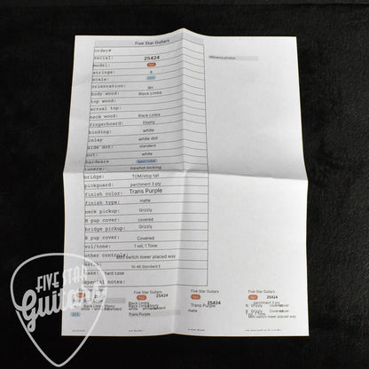 Dunable Yeti USA Black Limba - Transparent Purple with Hardshell Case