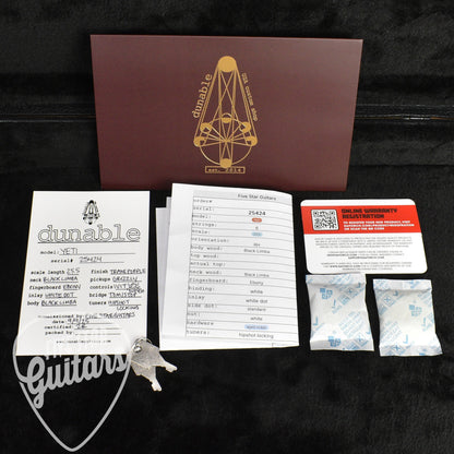 Dunable Yeti USA Black Limba - Transparent Purple with Hardshell Case