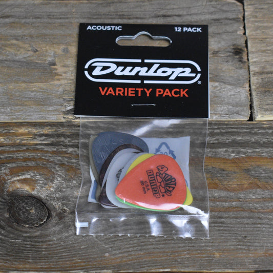 Dunlop Acoustic Pick Variety Pack - 12-Pack