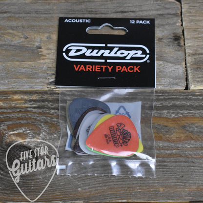 Dunlop Acoustic Pick Variety Pack - 12-Pack