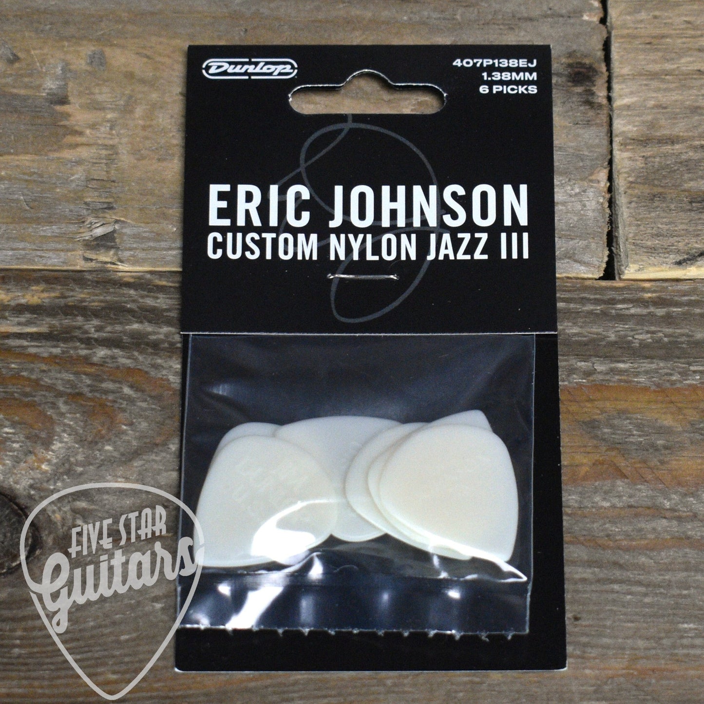 Dunlop Eric Johnson Custom Nylon Jazz III Pick - 6-Pack