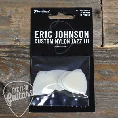 Dunlop Eric Johnson Custom Nylon Jazz III Pick - 6-Pack