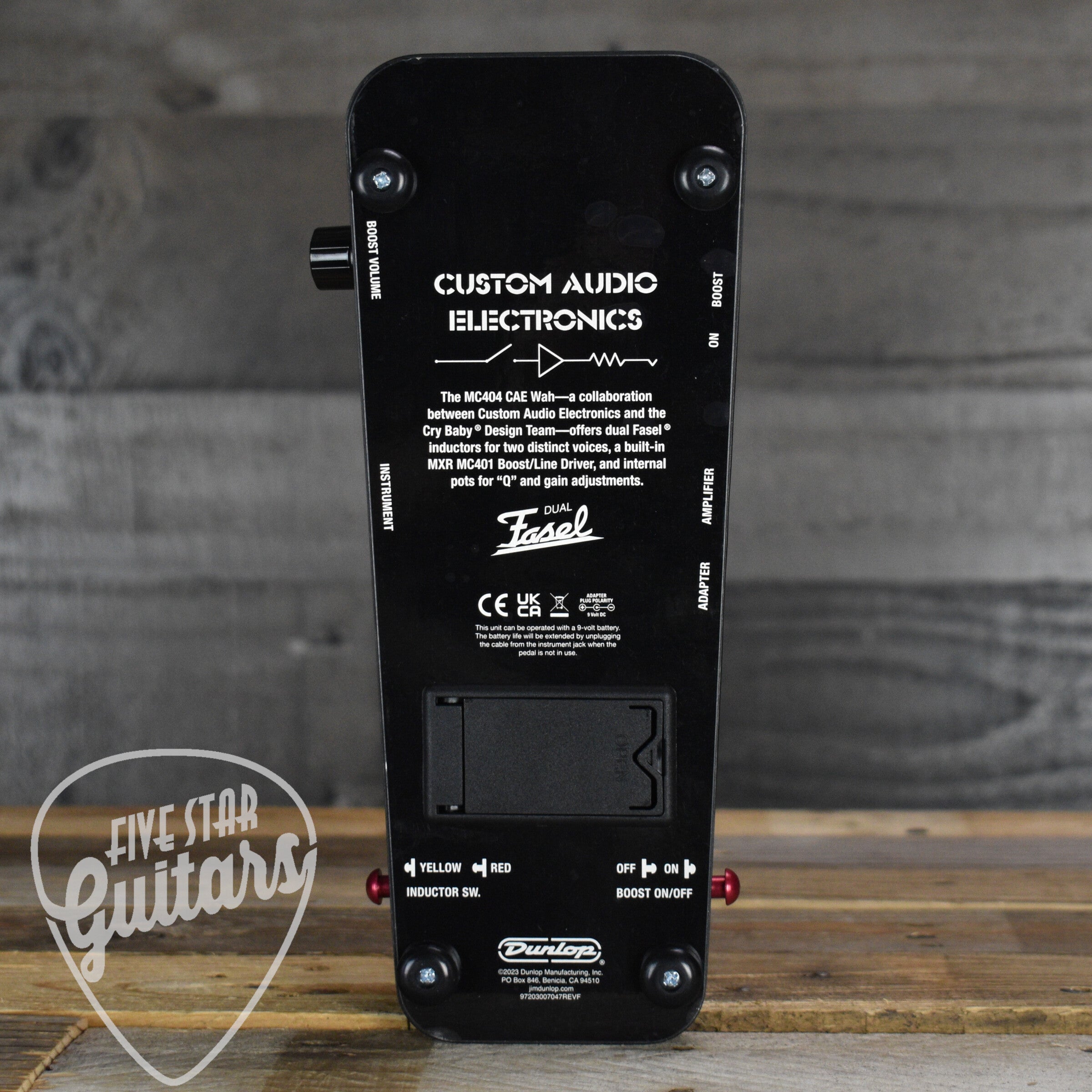Dunlop MC404 CAE Wah Pedal – Five Star Guitars