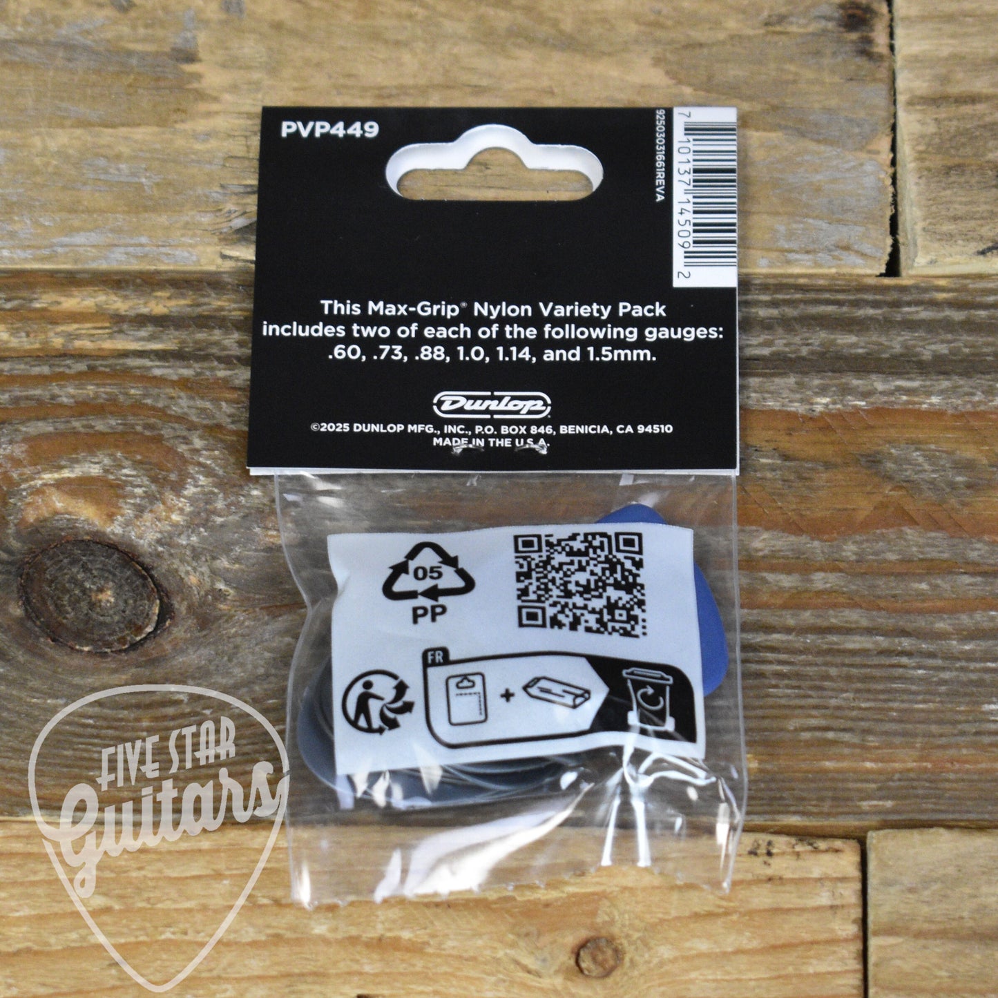 Dunlop Max-Grip Nylon Standard Pick Variety Pack
