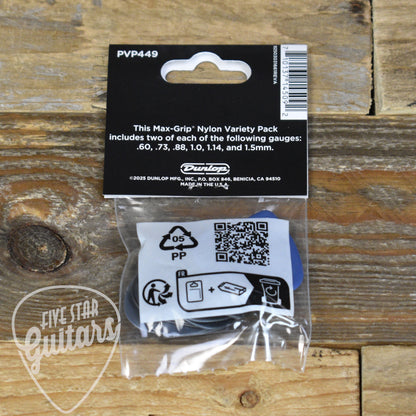 Dunlop Max-Grip Nylon Standard Pick Variety Pack