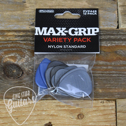 Dunlop Max-Grip Nylon Standard Pick Variety Pack