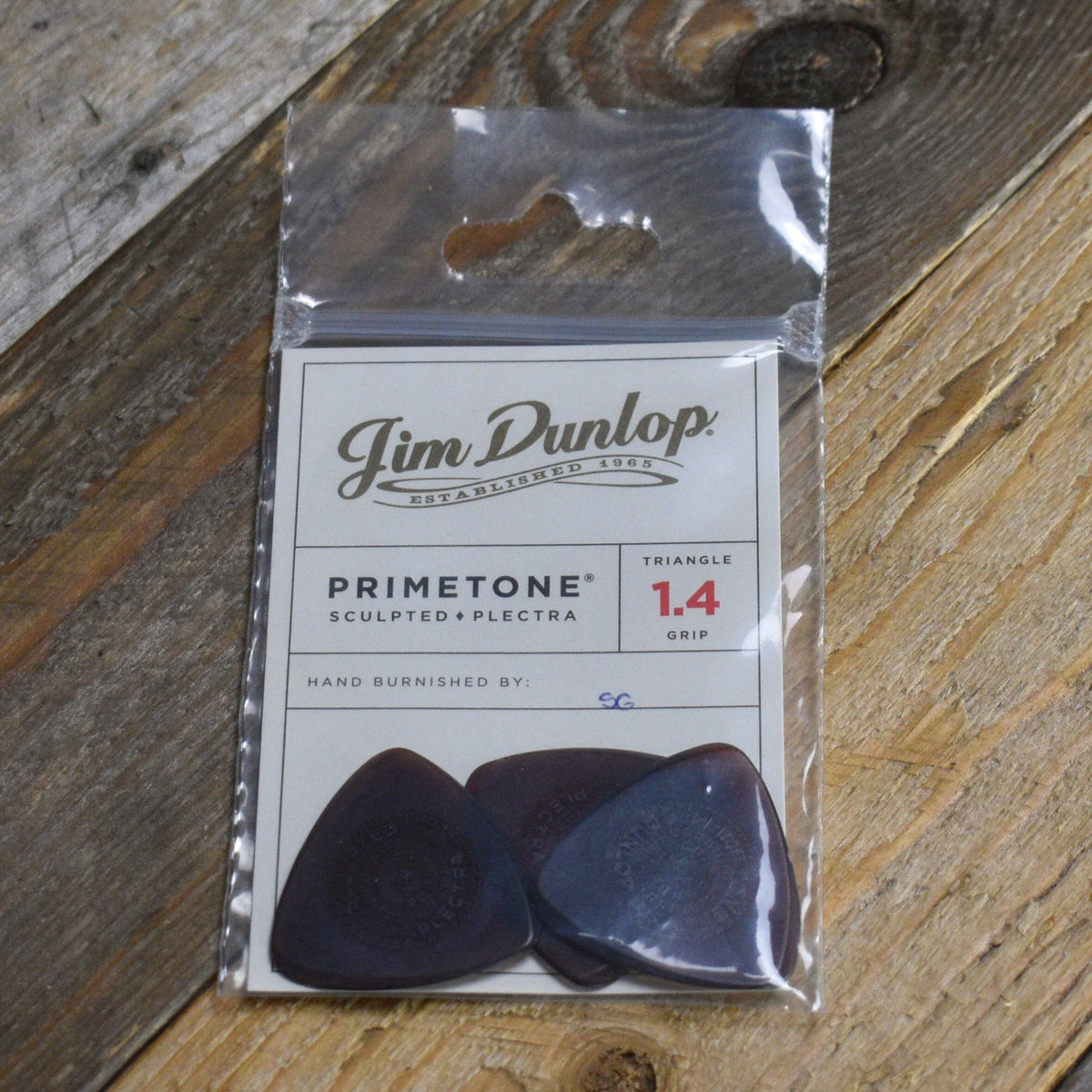 Dunlop Primetone Triangle Grip 1.4mm Guitar Picks - 3 pack - 512P1.4