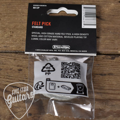 Dunlop Standard Felt Pick - 3 Pack