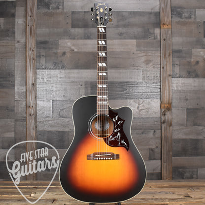 Gibson Hummingbird Studio EC - Tri-Burst Satin with Hard Shell Case