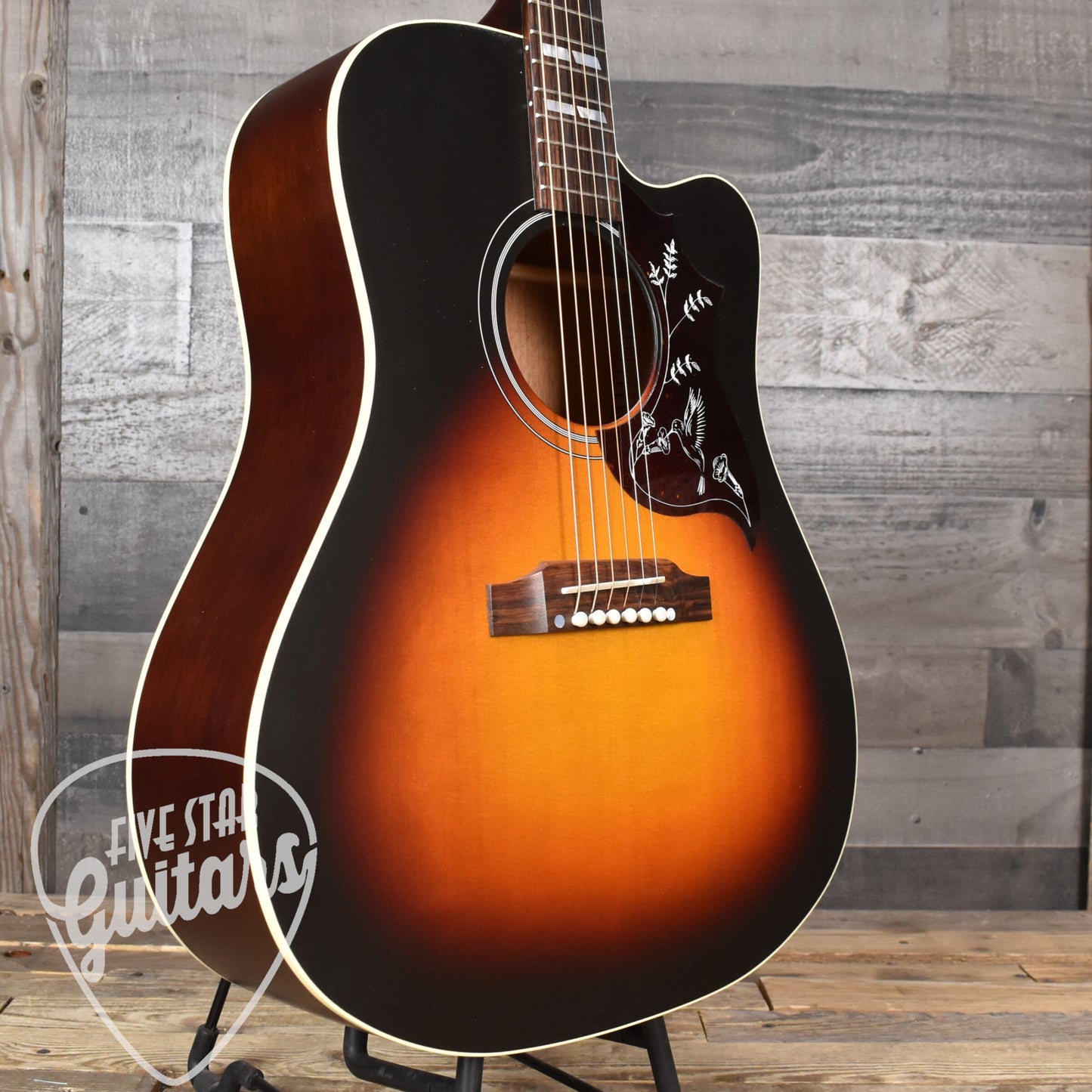 Gibson Hummingbird Studio EC - Tri-Burst Satin with Hard Shell Case