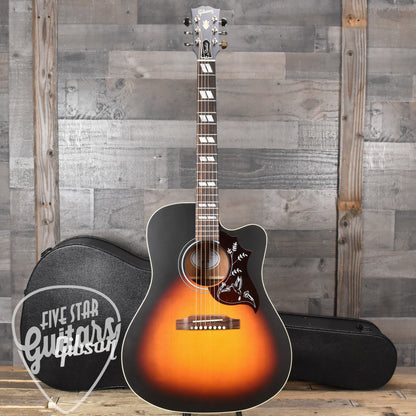 Gibson Hummingbird Studio EC - Tri-Burst Satin with Hard Shell Case