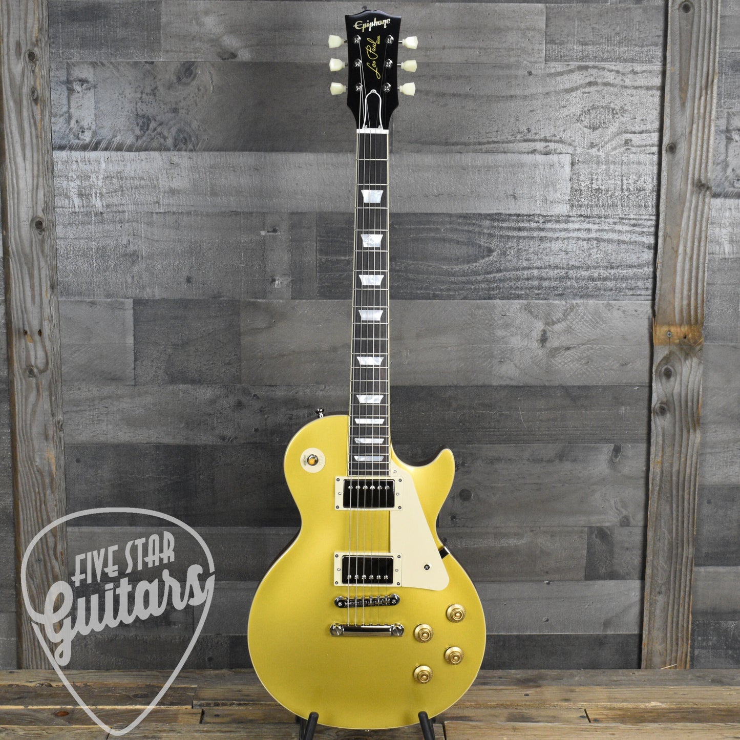 Epiphone 1957 Les Paul Goldtop Reissue - Double Gold - With Brown Hardshell Case