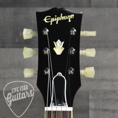 Epiphone 1962 ES-335 Reissue - Sixties Cherry - With Black Hard Shell Case