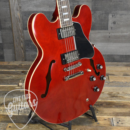 Epiphone 1962 ES-335 Reissue - Sixties Cherry - With Black Hard Shell Case