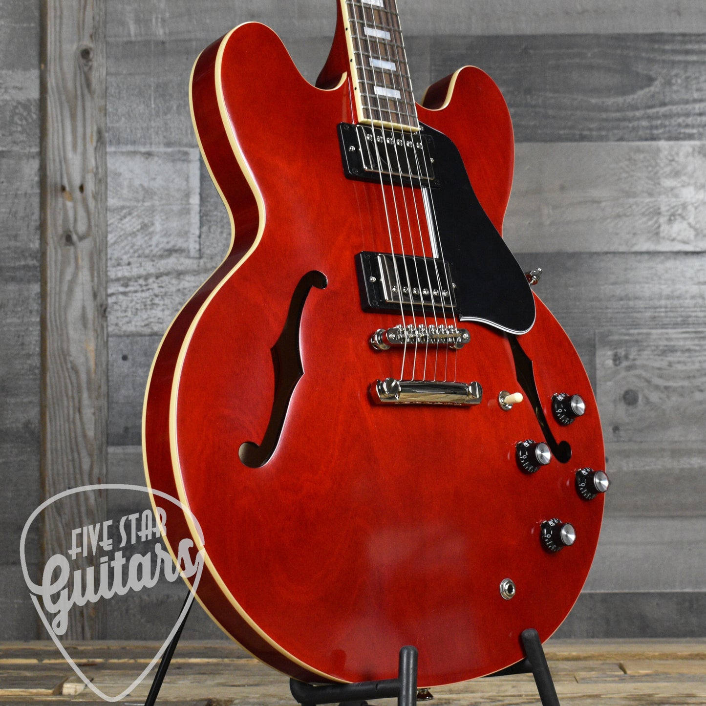 Epiphone 1962 ES-335 Reissue - Sixties Cherry - With Black Hard Shell Case