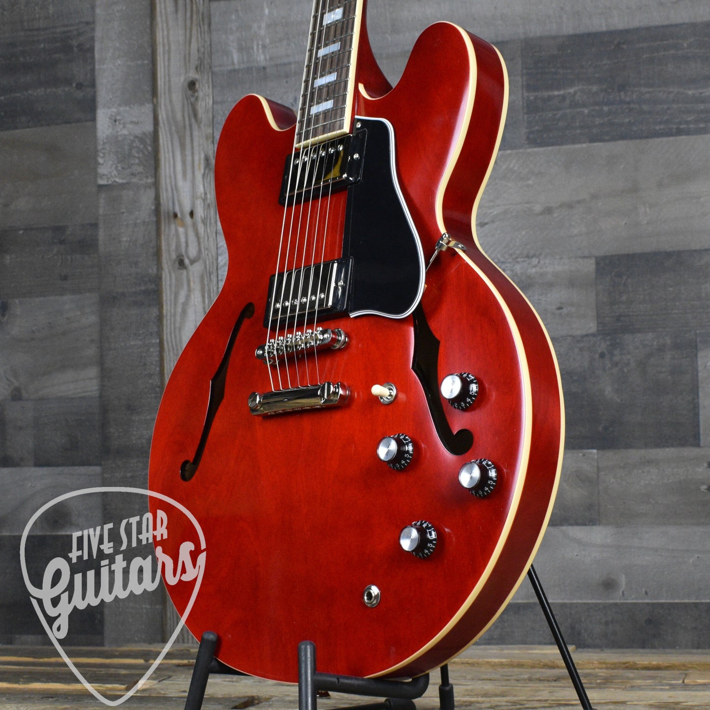 Epiphone 1962 ES-335 Reissue - Sixties Cherry - With Black Hard Shell Case