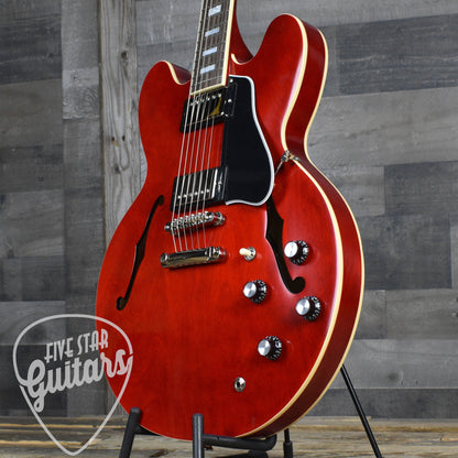 Epiphone 1962 ES-335 Reissue - Sixties Cherry - With Black Hard Shell Case