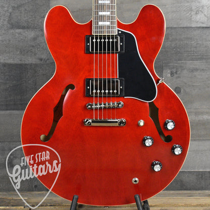 Epiphone 1962 ES-335 Reissue - Sixties Cherry - With Black Hard Shell Case