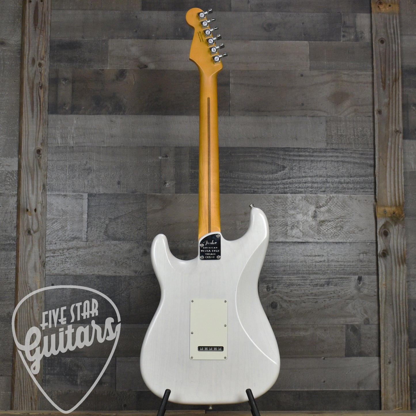 Fender American Ultra Luxe Vintage '50s Stratocaster - White Blonde with Fender Deluxe Hardshell Case