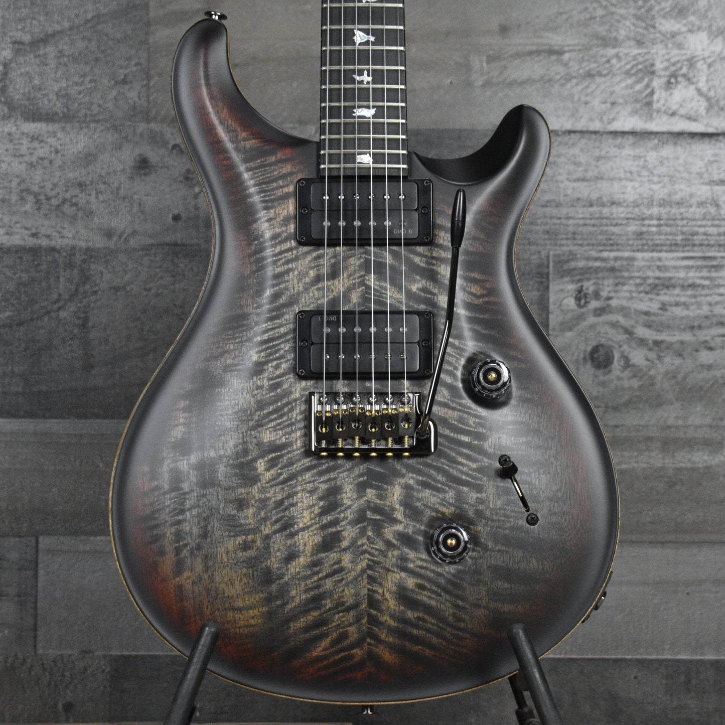 PRS 40th Anniversary Custom 24 Satin Limited Edition - Charcoal Tri-Color Burst with PRS Molded Hardshell Case