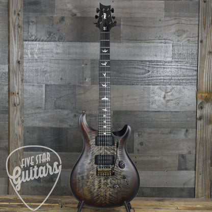 PRS 40th Anniversary Custom 24 Satin Limited Edition - Charcoal Tri-Color Burst with PRS Molded Hardshell Case