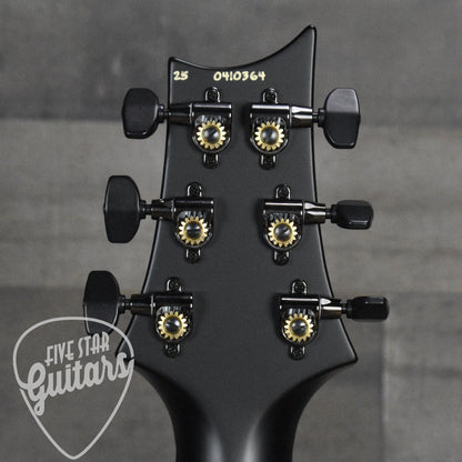PRS 40th Anniversary Custom 24 Satin Limited Edition - Charcoal Tri-Color Burst with PRS Molded Hardshell Case