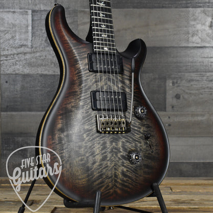 PRS 40th Anniversary Custom 24 Satin Limited Edition - Charcoal Tri-Color Burst with PRS Molded Hardshell Case