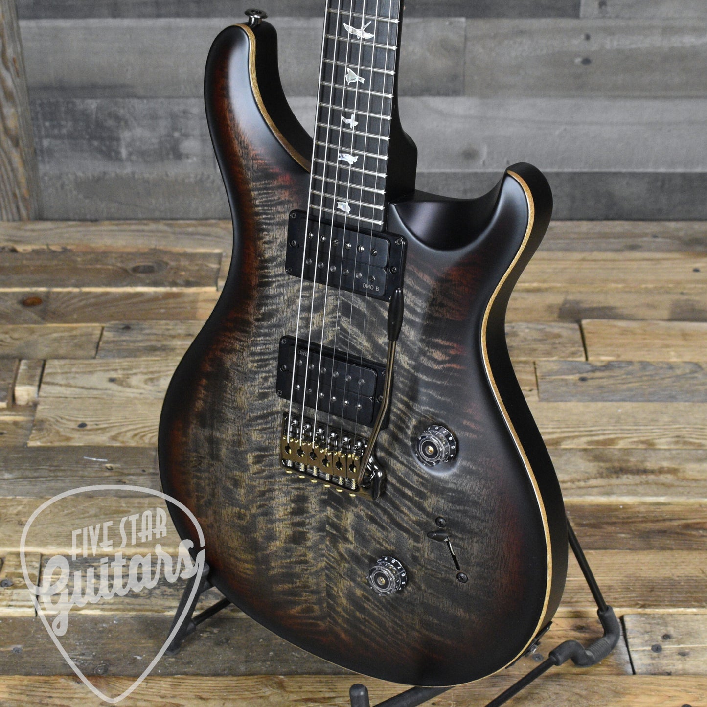PRS 40th Anniversary Custom 24 Satin Limited Edition - Charcoal Tri-Color Burst with PRS Molded Hardshell Case