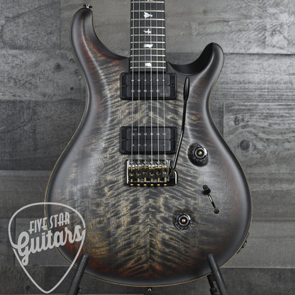PRS 40th Anniversary Custom 24 Satin Limited Edition - Charcoal Tri-Color Burst with PRS Molded Hardshell Case