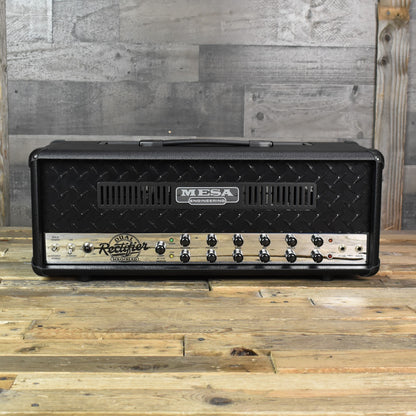 Mesa Boogie 2-CH 90's Dual Rectifier-  Black Bronco / Chrome Chassis