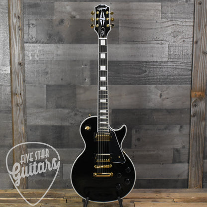 Epiphone Les Paul Custom Inspired by Gibson Collection - Ebony with Premium Gig Bag