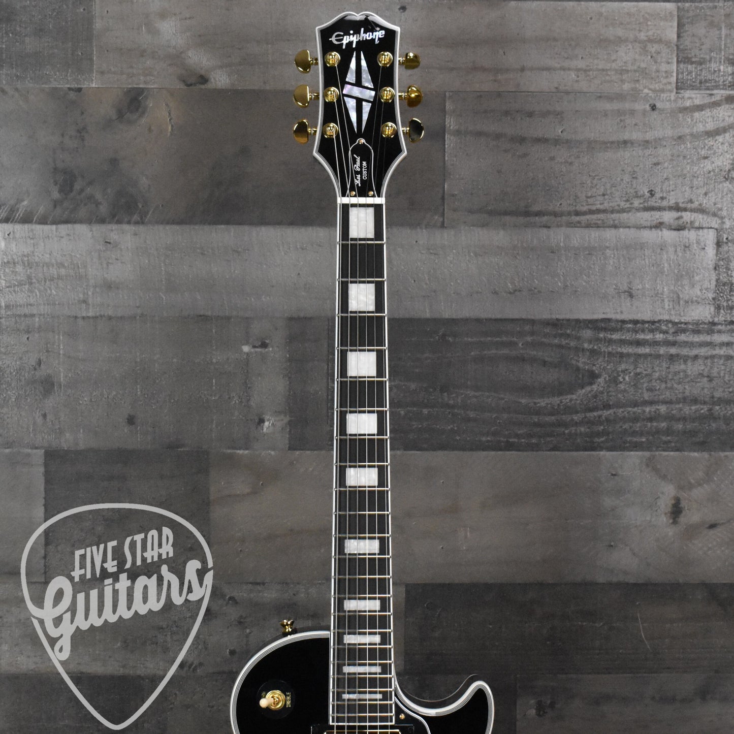 Epiphone Les Paul Custom Inspired by Gibson Collection - Ebony with Premium Gig Bag