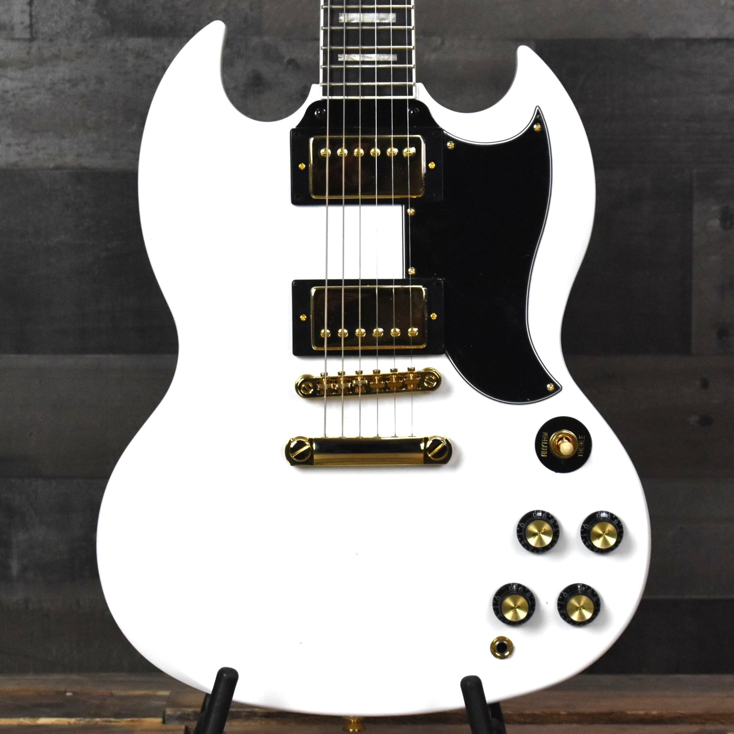 Epiphone SG Custom Inspired by Gibson Collection - Alpine White with Premium Gig Bag